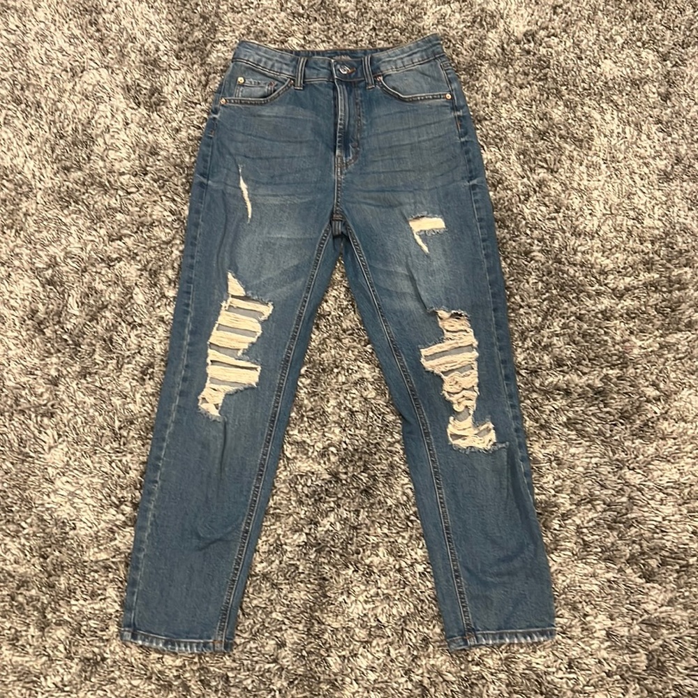 High rise mom jean